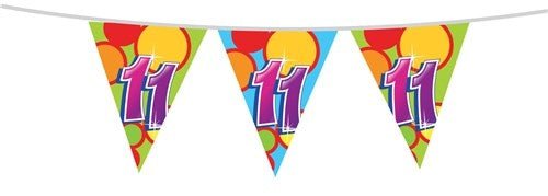 Vlaggenlijn 11 Jaar 10m - Partywinkel - 8711319055453