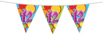 Vlaggenlijn 12 Jaar 10m - Partywinkel - 8711319055460