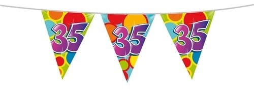 Vlaggenlijn 35 Jaar 10m - Partywinkel - 8711319055361