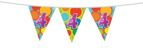 Vlaggenlijn 4 Jaar 10m - Partywinkel - 8711319055040