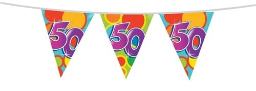 Vlaggenlijn 50 Jaar 10m - Partywinkel - 8711319055170