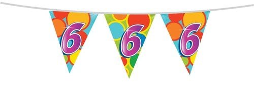 Vlaggenlijn 6 Jaar 10m - Partywinkel - 8711319055064