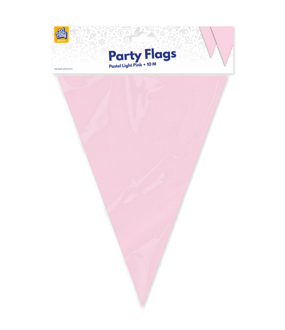 Vlaggenlijn pastel lichtroze van Paper Dreams koop je bij Partywinkel