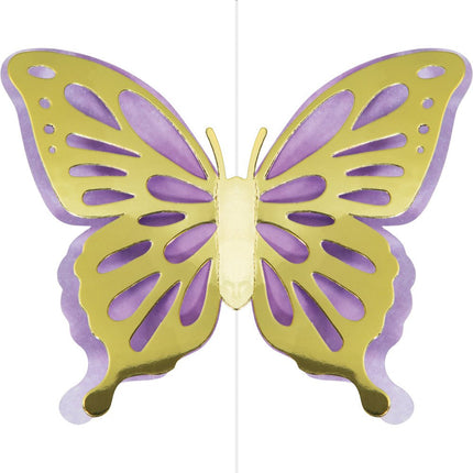 Vlinder Hangdecoratie 18cm 3st van Creative Converting koop je bij Partywinkel