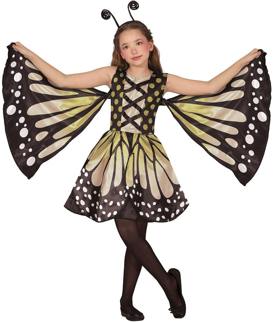 Vlinder Kostuum Geel Zwart Meisje - Partywinkel - 8434077784921