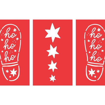 Voetafdruk Kerstman 3st van Partydeco koop je bij Partywinkel