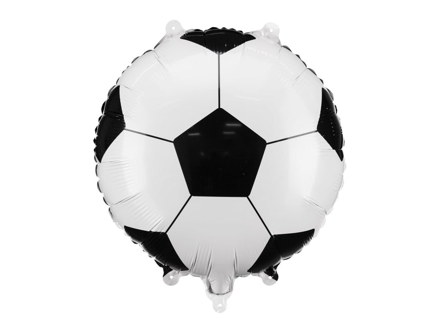 Voetbal Helium Ballon Leeg 35cm van Partydeco koop je bij Partywinkel