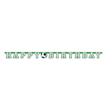 Voetbal Letterslinger Happy Birthday 2,13m van Unique koop je bij Partywinkel