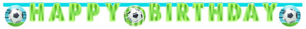 Voetbal Letterslinger Happy Birthday Groen 2m van Procos koop je bij Partywinkel