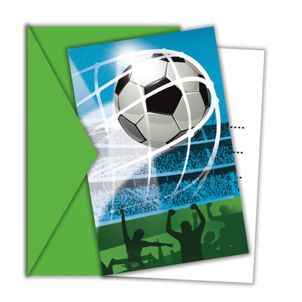 Voetbal Uitnodigingen 6st van Procos koop je bij Partywinkel