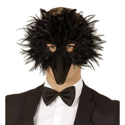 Vogel Masker Zwart van Widmann koop je bij Partywinkel