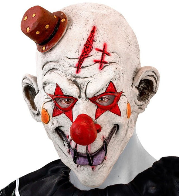 VOLLEDIG MASKER KILLER CLOWN MET HOED van Widmann koop je bij Partywinkel