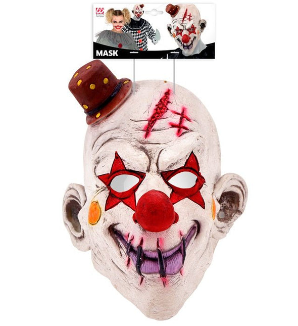 VOLLEDIG MASKER KILLER CLOWN MET HOED van Widmann koop je bij Partywinkel