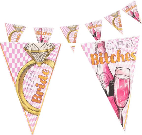 Vrijgezellenfeest Slinger Roze 4m van VDV Benefit koop je bij Partywinkel