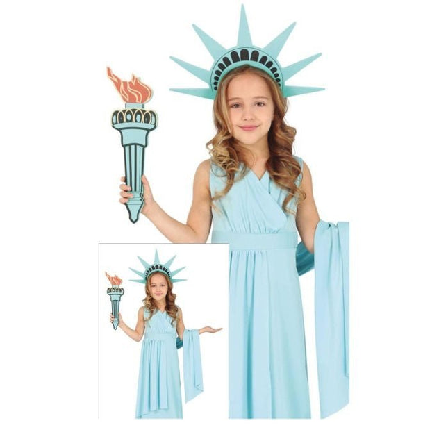 Vrijheidsbeeld Jurk Kind van Fiestas Guirca koop je bij Partywinkel