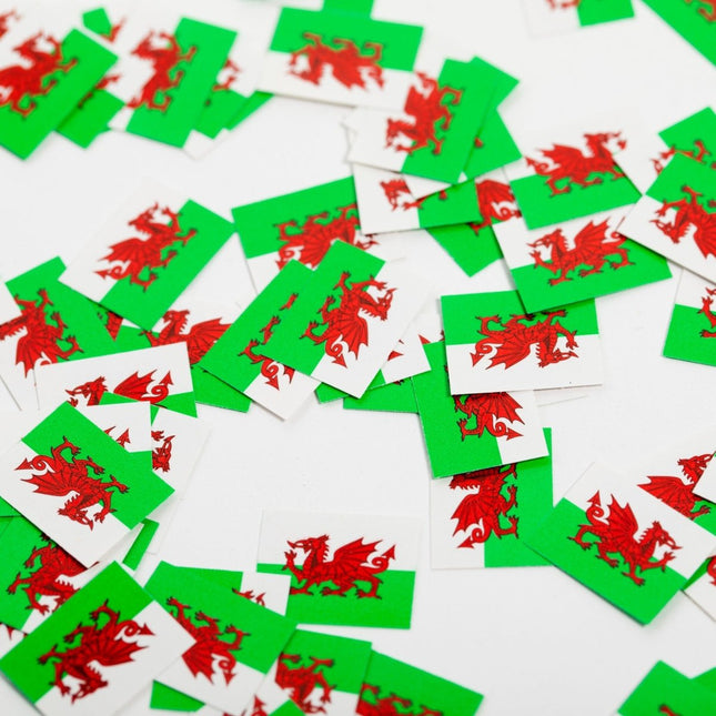 Wales Tafelconfetti Papier 150st van WeFiesta koop je bij Partywinkel