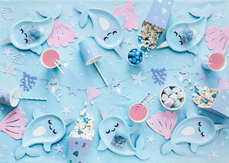 Walvis Borden 29cm 6st van Partydeco koop je bij Partywinkel