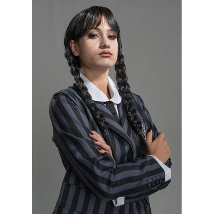 Wednesday Pruik van CHAKS koop je bij Partywinkel