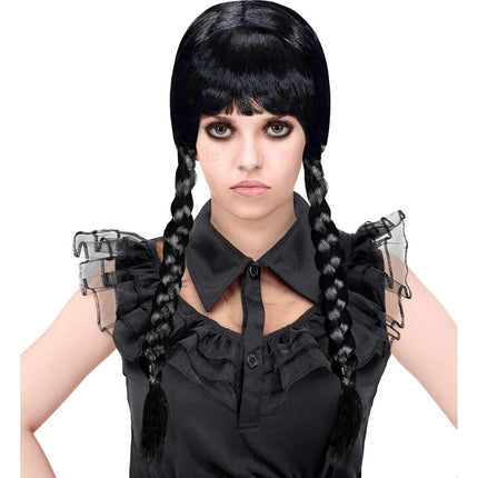 Wednesday Pruik Meisje van Widmann koop je bij Partywinkel