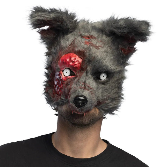 Weerwolf Masker Zwart Bloederig van Boland koop je bij Partywinkel