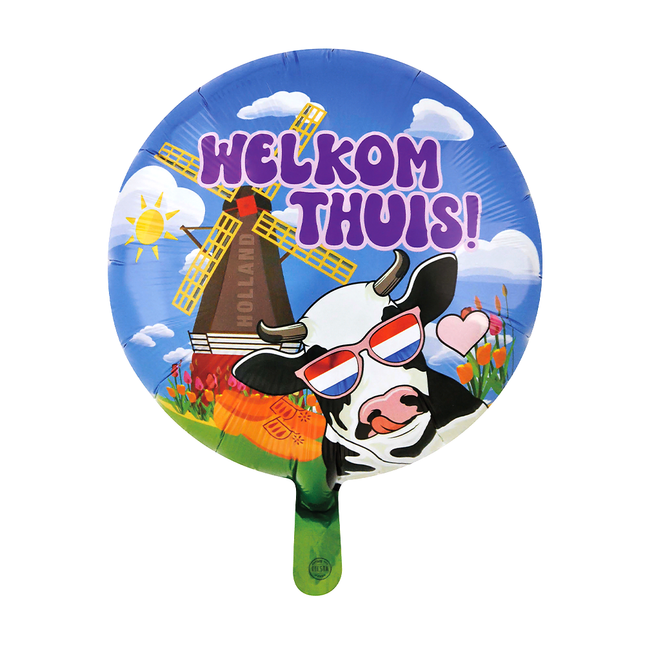 Welkom Thuis Helium Ballon Nederland Leeg 45cm van WeFiesta koop je bij Partywinkel