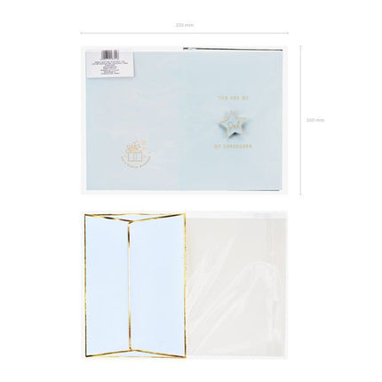 Wenskaart Dad 14,8cm van Partydeco koop je bij Partywinkel