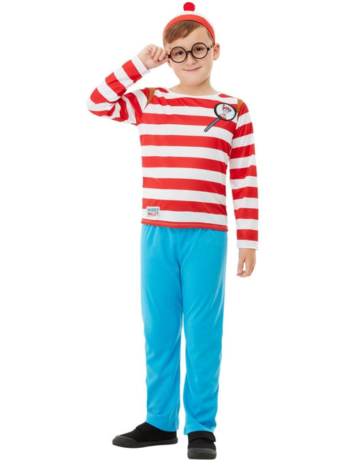 Where's Wally? Deluxe Kinderkostuum van Smiffys koop je bij Partywinkel