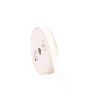 WEISSES GLITZERBAND 10 MM X 3 M