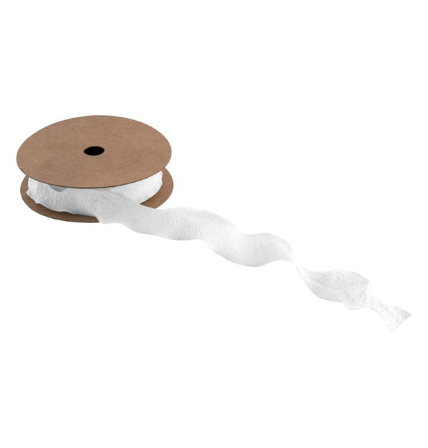WEISSES FALTENBAND 2,5 CM X 10 M