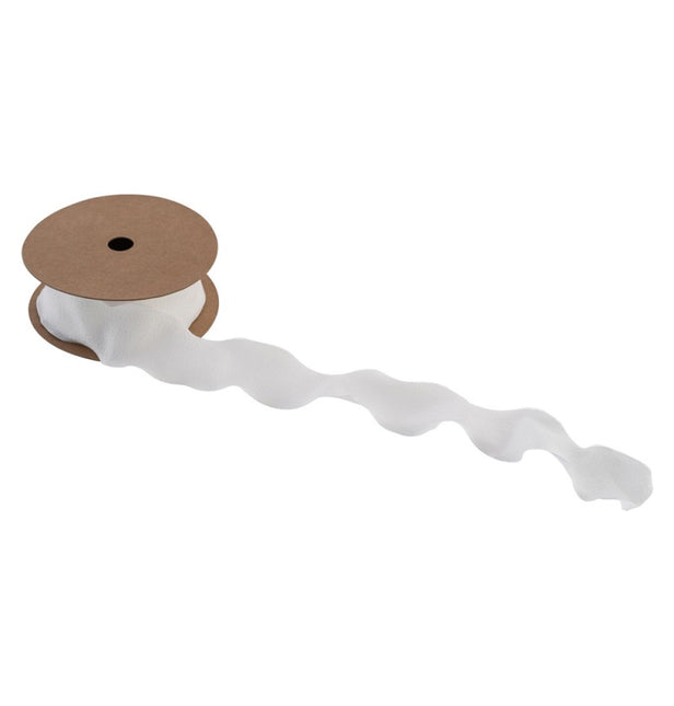 WEISSES FALTENBAND 4 CM X 10 M