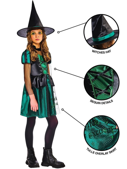 Wicked Witch Kostuum Meisje van Rubies koop je bij Partywinkel