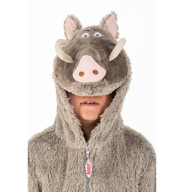 Wild Zwijn Onesie Asterix en Obelix Kind - Partywinkel - 3661652181188
