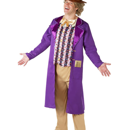 Willy Wonka Kostüm Lila Männer