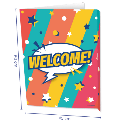 Window signs Welcome 60cm van Paper Dreams koop je bij Partywinkel