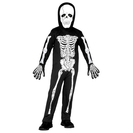 Wit Zwarte Kostuum Kind Skelet van Widmann koop je bij Partywinkel