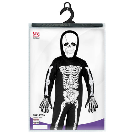 Wit Zwarte Kostuum Kind Skelet van Widmann koop je bij Partywinkel