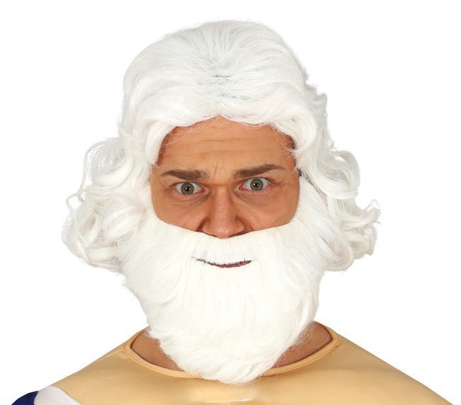Witte Baard Pruik van Fiestas Guirca koop je bij Partywinkel