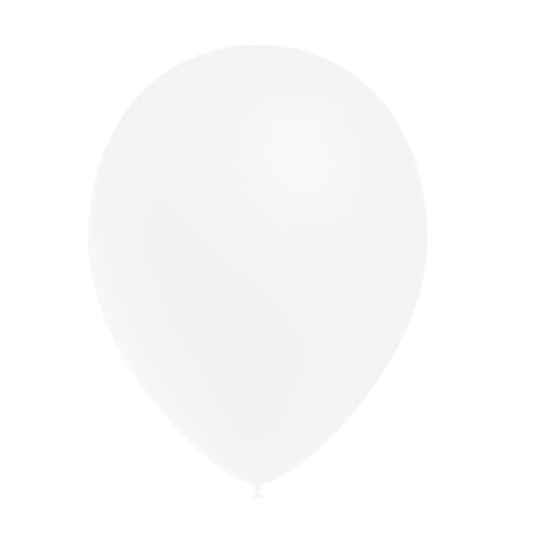 Witte Ballonnen Metallic 25cm 10st - Partywinkel - 8436540891662