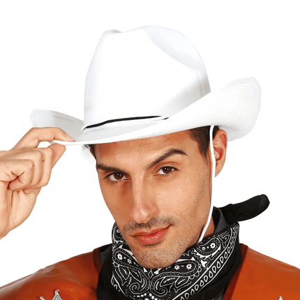 Witte Cowboy Hoed van Fiestas Guirca koop je bij Partywinkel