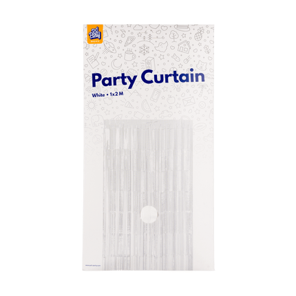 Witte Deurgordijn 2m - Partywinkel - 8716764236525