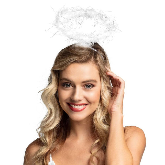 Witte Haarband Engel van Boland koop je bij Partywinkel