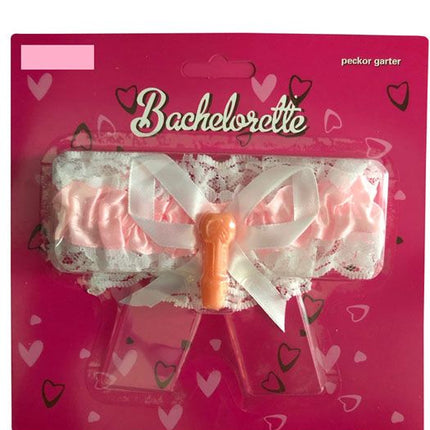 Witte Kousenband Willy van Partychimp koop je bij Partywinkel