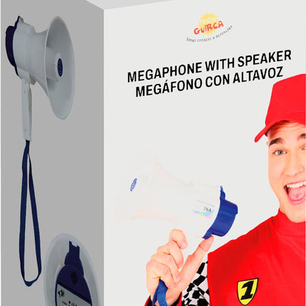 Witte Megafoon - Partywinkel - 8434077315361