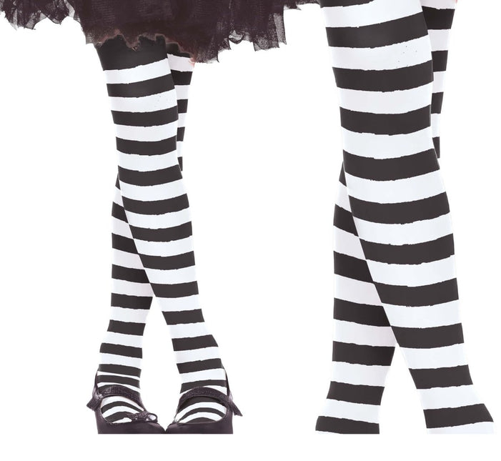 Witte Panty Gestreept Kind van Fiestas Guirca koop je bij Partywinkel