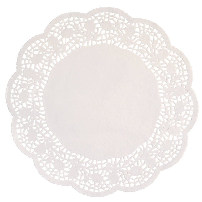 Witte Placemat Papier 30cm 12st van Unique koop je bij Partywinkel