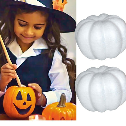 Witte Pompoen Diy 10cm - Partywinkel - 8434077249673