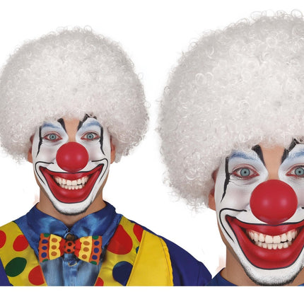 Witte Pruik Krullen van Fiestas Guirca koop je bij Partywinkel