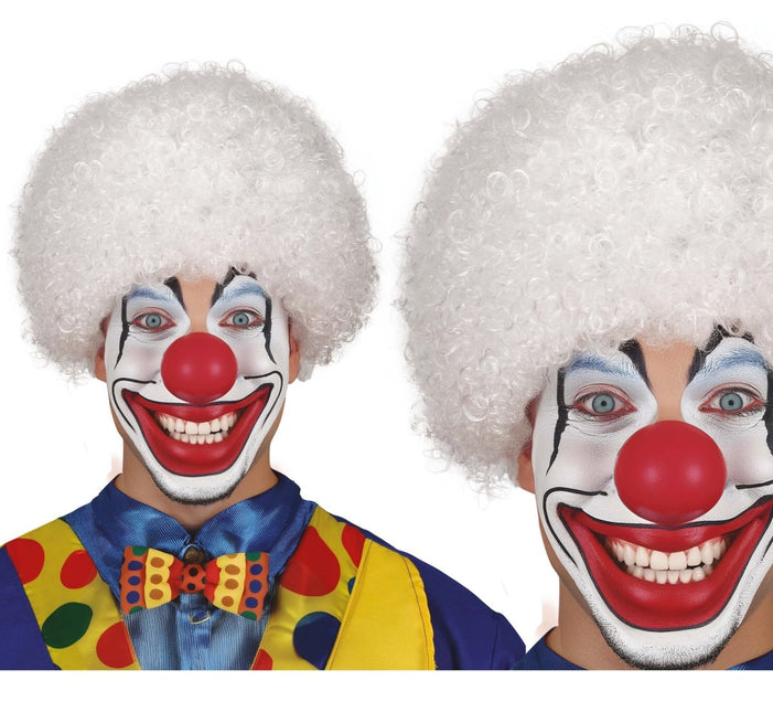 Witte Pruik Krullen van Fiestas Guirca koop je bij Partywinkel