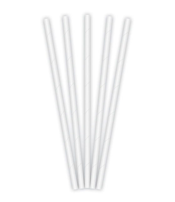 Witte Rietjes Papier 19,5cm 20st van Procos koop je bij Partywinkel