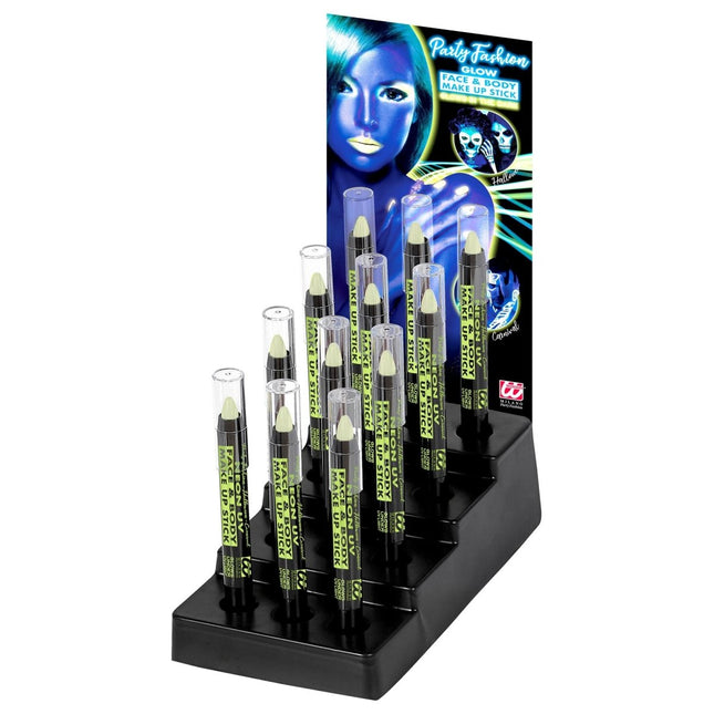 Witte Schmink Potlood Glow In The Dark 3,5ml van Widmann koop je bij Partywinkel
